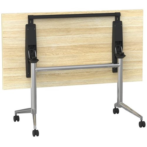 Galaxy Flip Table 1400x700mm Atlantic Oak/Chrome