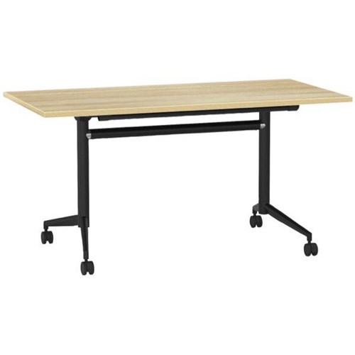 Galaxy Flip Table 1600x800mm Atlantic Oak/Black