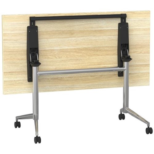 Galaxy Flip Table 1600x800mm Atlantic Oak/Chrome