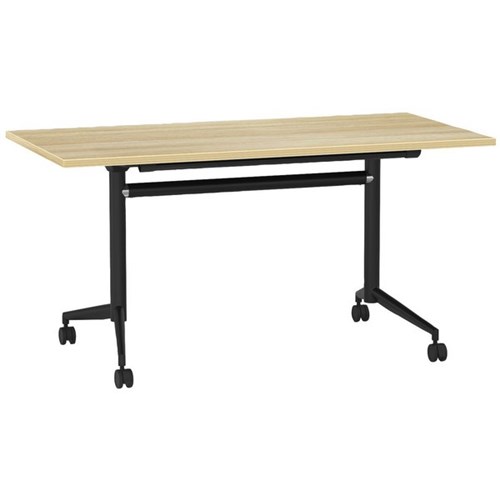 Galaxy Flip Table 1800x900mm Atlantic Oak/Black