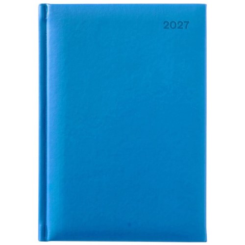 Winc A41 1/2 Hour Appointment Diary Soft Touch A4 1 Day Per Page 2027 Blue
