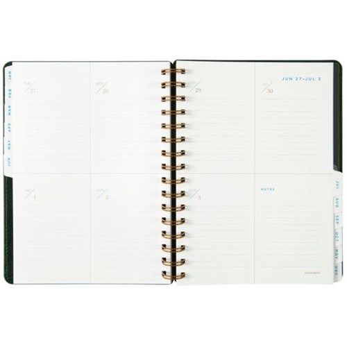 AtAGlance A5 Diary Planner Week/Month PU 2023 Green OfficeMax NZ