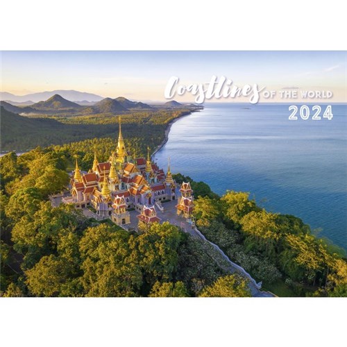 Easy2C Wall Calendar Coastlines Of The World 2024