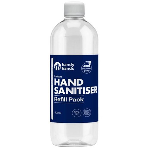 Handy Hands Hand Sanitiser Alcohol 500ml