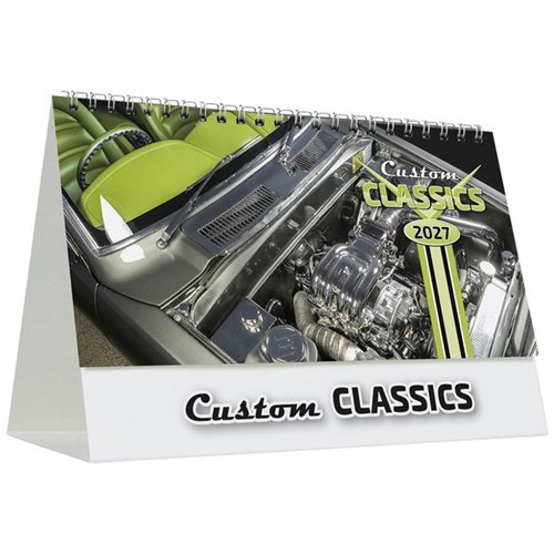 Easy2C Desk Calendar Month To View Custom Classics Cars 2027