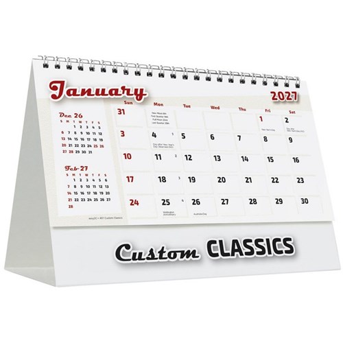 Easy2C Desk Calendar Month To View Custom Classics Cars 2027