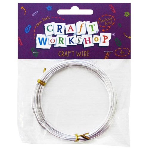 Craft Workshop Aluminium Wire 4m x 1.5mm Silver