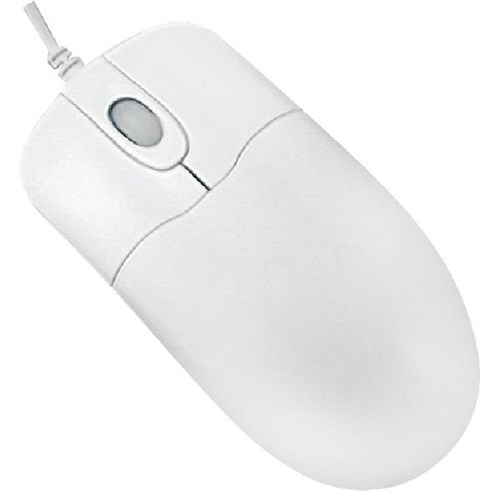 Seal Shield Waterproof USB Wired Mouse Washable White