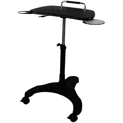 Upanatom Mobile Laptop Sit Stand Desk 600W x 385D Black