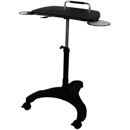 Upanatom Mobile Laptop Sit Stand Desk 600W x 385D Black OfficeMax NZ