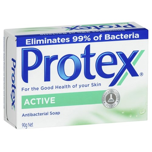 Protex Antibacterial Soap Bar Active 90g, Carton of 36