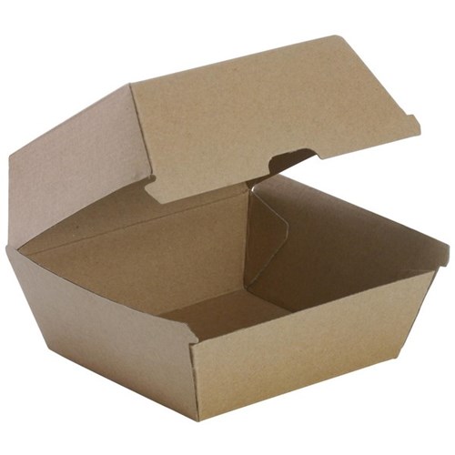 Biopak Takeaway Container Burger Box 105x105mm, Carton of 250