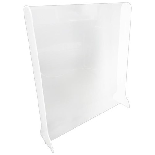 Boyd Visuals Countertop Barrier Screen 605mm x 900mm Clear No Parcel