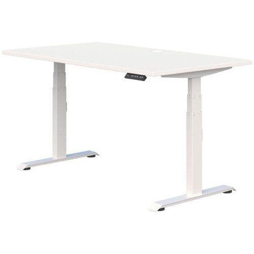 Summit II Single User Electric Desk Cable Port 1200mm Snowdrift/White