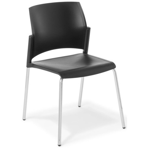 Eden Spring Chair Black/Chrome