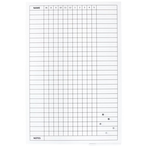 Boyd Visuals Staff Whiteboard Magnetic 600 x 900mm