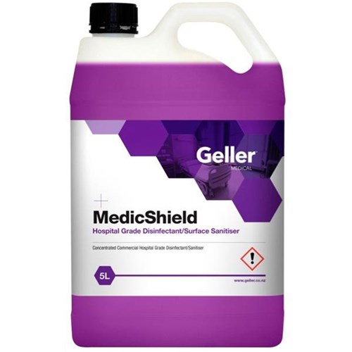 Geller MedicShield Disinfectant Sanitiser Hospital Grade Concentrate 5L