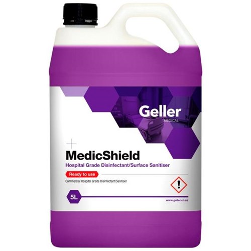Geller MedicShield Disinfectant Sanitiser Hospital Grade Ready To Use 5L