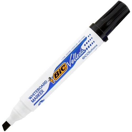 BIC Velleda ECOlutions Black Whiteboard Marker Chisel Tip