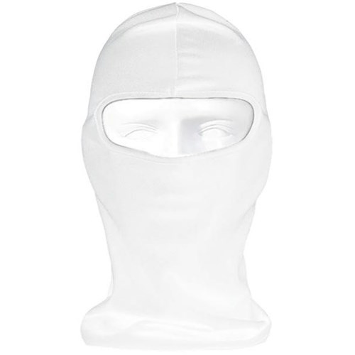 HATS BALACLAVA POLYCOTTON REUSEABLE CLOSED FACE WHITE | OfficeMax NZ