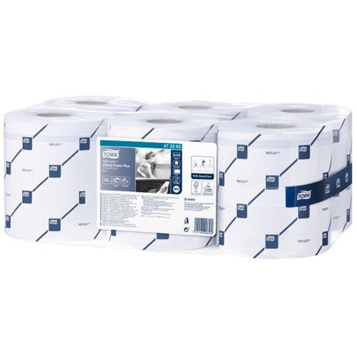 Tork M4 Reflex Plus Paper Towel 2 Ply 194mm x 150m Blue 473263, Carton of 6