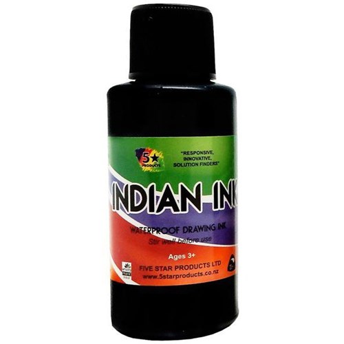 Five Star Indian Drawing Ink Black 50ml