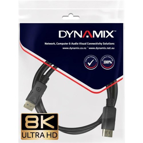 Dynamix DisplayPort V1.4 Cable 1m Black