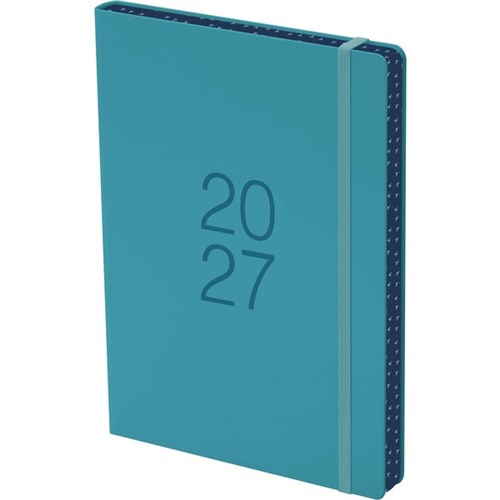 Collins A51 Coloured Edge Diary A5 1 Day Per Page 2027 Blue