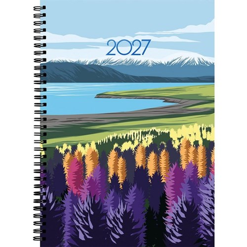 Collins A51 Diary A5 Day Per Page 2027 Kiwi Country Assorted Designs