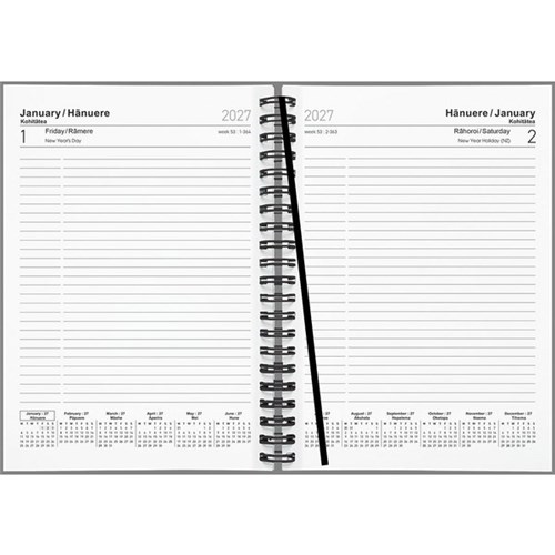 Collins A51 Diary A5 Day Per Page 2027 Kiwi Country Assorted Designs