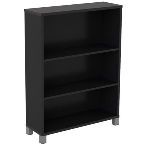 Cubit Bookcase 2 Shelves 1200mm Black