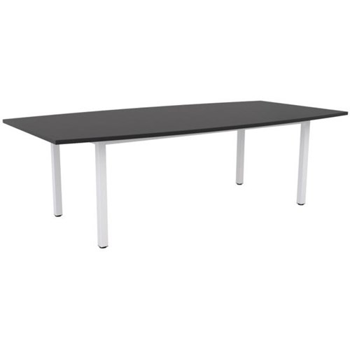 Cubit Boardroom Table 2400mm Black/White
