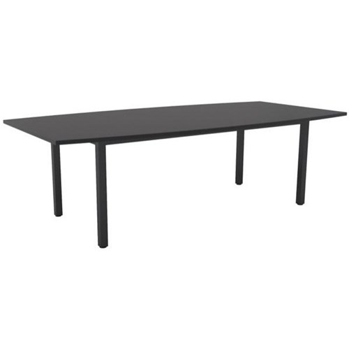 Cubit Boardroom Table 2400mm Black/Black