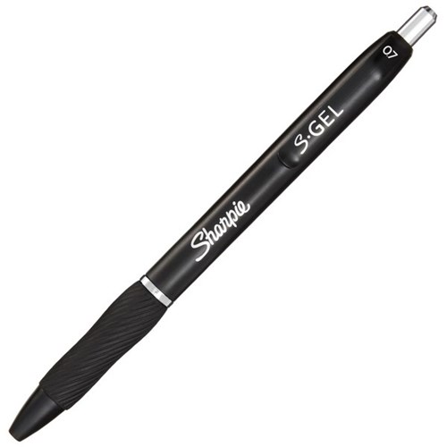 Sharpie S-Gel Black Gel Rollerball Pen 0.7mm Fine Tip