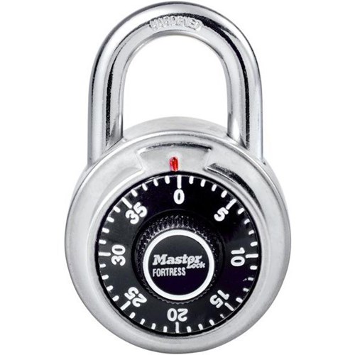 Masterlock Preset 3 Digit Combination Stainless Steel Padlock 48mm