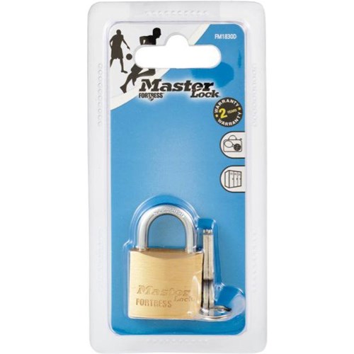 Masterlock Security Brass Padlock 30mm