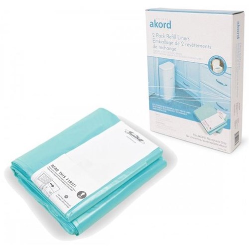 Korbell Akord Maxi Nappy Rubbish Bin Liner Bag Continuous Refill 41L, Pack of 2 OfficeMax NZ