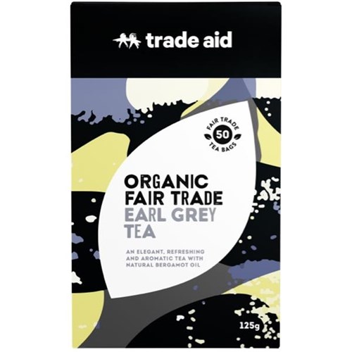 Trade Aid Organic Tea Bags Earl Grey, Pack of 50