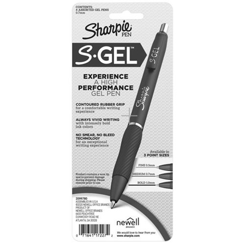 sharpie s gel assorted colors