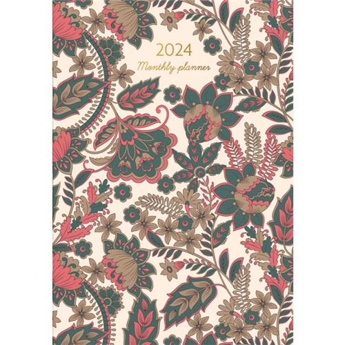 Collins Diary Planner A4 Month To View 2024 Paisley