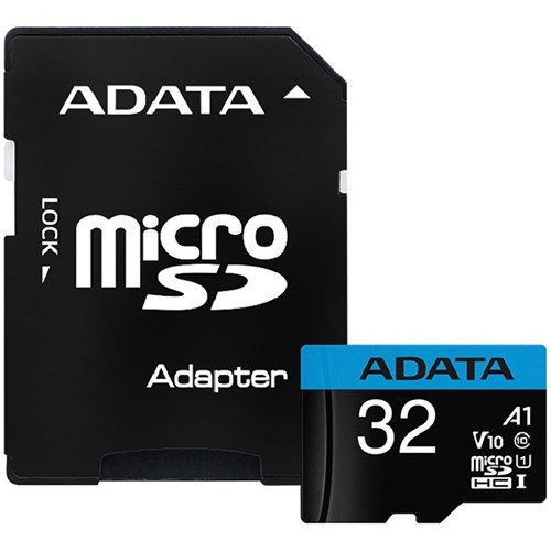 Adata Premier V10 UHS-I A1 Micro SDHC Card & Adapter 32GB