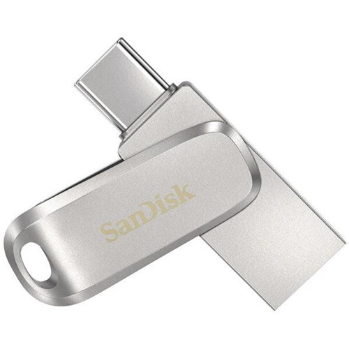 Sandisk Ultra Dual Luxe USB-C Flash Drive Silver