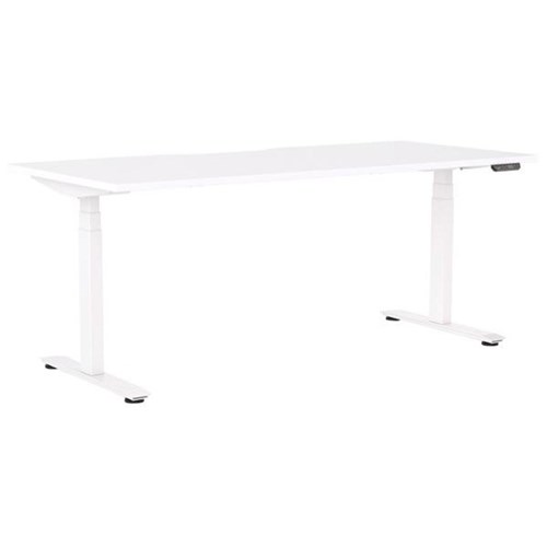 Klever Pro Electric Single User Height Adjustable Desk 1800mm Snowdrift/White
