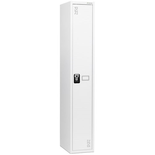 Precision Classic Locker 1 Tier Flush Latch Lock 300mm White Satin