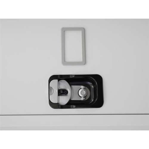 Precision Classic Locker 1 Tier Flush Latch Lock 375mm White Satin
