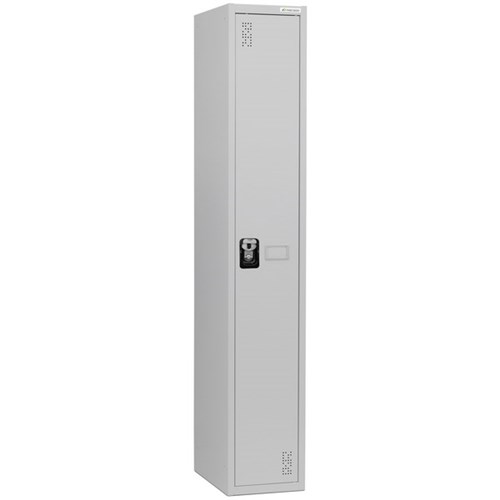 Precision Classic Locker 1 Tier Flush Latch Lock 375mm Silver Grey
