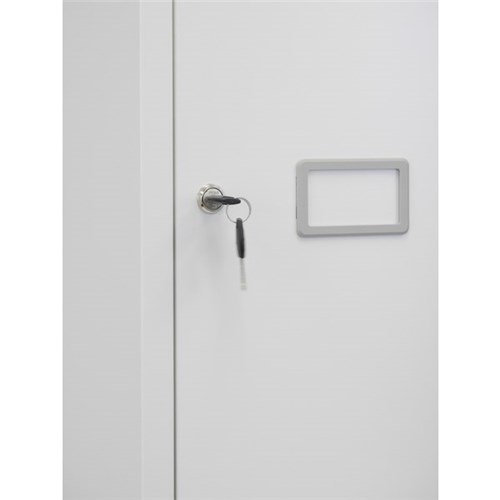 Precision Classic Locker 4 Tier Cam Lock 375mm Silver Grey