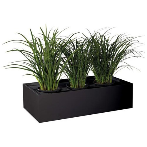 Precision Strata II Steel Planter Box 1200mm Black