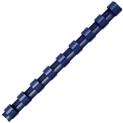 Fellowes 25mm Plastic Binding Coils Blue, Pack of 50