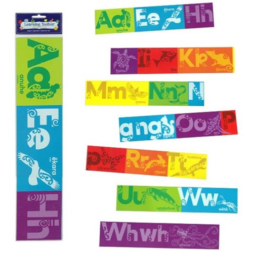 Learning Toolbox Alphabet Maori Wall Border 110x515mm, Pack of 7
